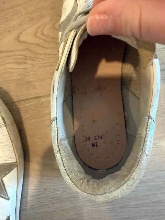 Golden Goose Superstar Sneakers White Grey Star Distressed EU 39 - Picture 8 of 9